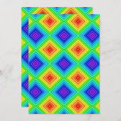 Geometrisches Thema - Grußkarte Feiertagskarte (Vorne/Hinten)