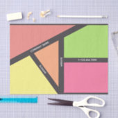 Geometrisches Thema Seidenpapier (Handwerk)