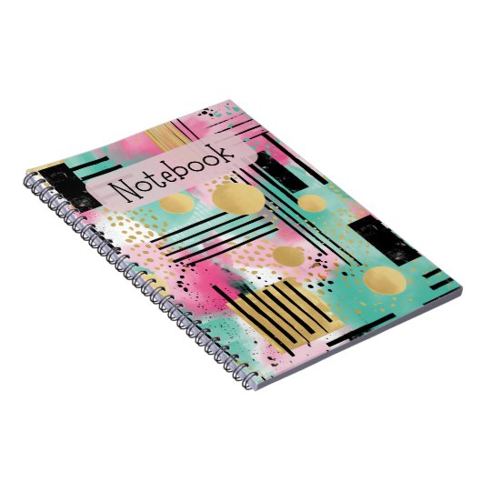 Geometrisches Theme-Notebook Notizblock (Rechte Seite)