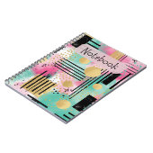 Geometrisches Theme-Notebook Notizblock (Linke Seite)