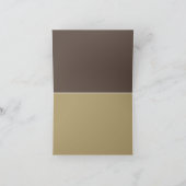 Geometrisches Tile Brown Dankeskarte (Innenseite)
