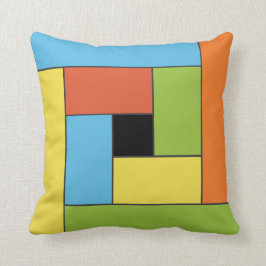 Geometrisches Tiles-Muster ver8-Gewindekissen Kissen