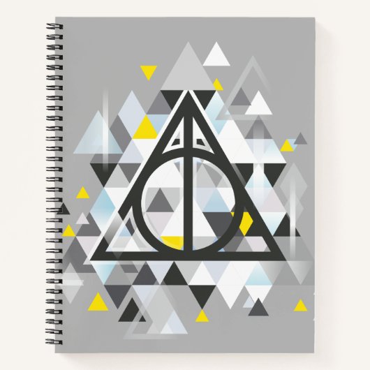 Geometrisches toten Harry Potter-| heiligt Symbol Notizblock (Vorderseite)