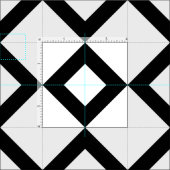 Geometrisches transparenter und schwarzer stoff (Kachel)