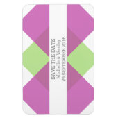 Geometrisches Triad speichern Sie das Datumsmagazi Magnet (Vertikal)