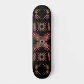 Geometrisches, tribal Inspiriert Design in fett sc Skateboard (Vorderseite)