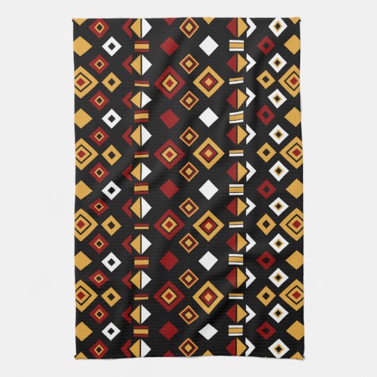 Geometrisches Tribal Muster Geschirrtuch (Vertikal)