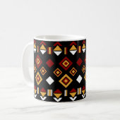 Geometrisches Tribal Muster Kaffeetasse (Vorderseite Links)