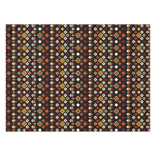 Geometrisches Tribal Muster Tischdecke (Vorderseite (Horizontal))