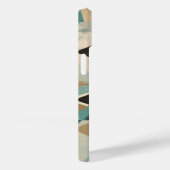 Geometrisches Türkis Mitte des Jahrhunderts Modern Case-Mate iPhone Hülle (Rückseite / Rechts)