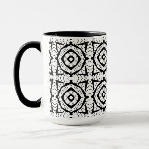 Geometrisches und Batik-Muster Tasse