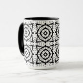 Geometrisches und Batik-Muster Tasse (Vorderseite Links)
