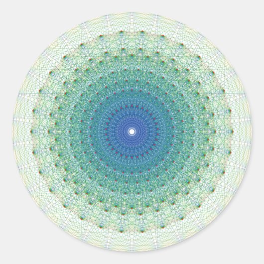 Geometrisches Uniform-Polytope im E8-Coxeter-Flugz Runder Aufkleber (Vorderseite)