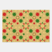 Geometrisches Urlaubstern Geschenkpapier Set (Vorderseite 2)