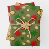 Geometrisches Urlaubstern Geschenkpapier Set (Beispiel)