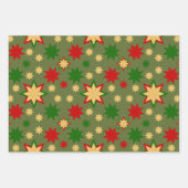 Geometrisches Urlaubstern Geschenkpapier Set (Vorderseite)