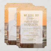 Geometrisches verblichenes Foto, das wir immer noc Einladung (Vorne/Hinten)