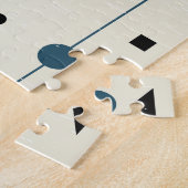 Geometrisches Vintag: nahtloses Muster Mitte des J Puzzle (Seite)
