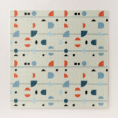 Geometrisches Vintag: nahtloses Muster Mitte des J Puzzle (Horizontal)