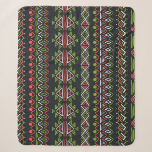 Geometrisches Vintag: Set nahtloser Muster. Sherpadecke