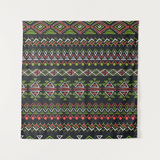 Geometrisches Vintag: Set nahtloser Muster. Wandteppich (Vorderseite)