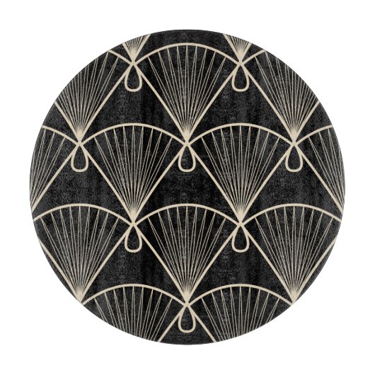 Geometrisches Vintag: stilisierte Nahtlose Ornamen Schneidebrett (Vorderseite)