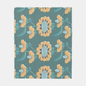 Geometrisches Vintag: Textile nautische Motive Fleecedecke (Vorderseite)