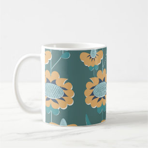 Geometrisches Vintag: Textile nautische Motive Kaffeetasse