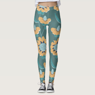 Geometrisches Vintag: Textile nautische Motive Leggings