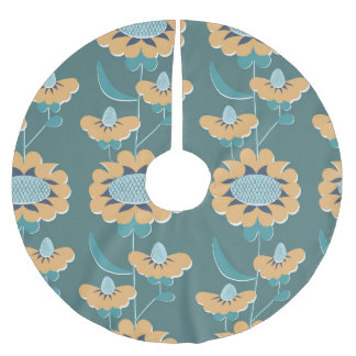 Geometrisches Vintag: Textile nautische Motive Polyester Weihnachtsbaumdecke
