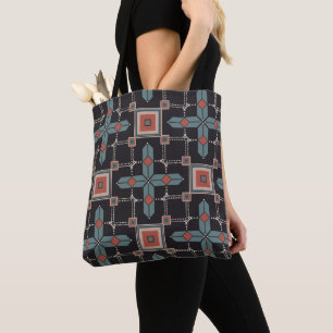 Geometrisches Vintage-Muster trendy Tasche