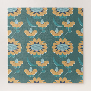Geometrisches Vintage: Textiles nautisches Motiv Puzzle
