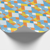 Geometrisches Vintages Abstraktes Hintergrundbild Geschenkpapier (Ecke)