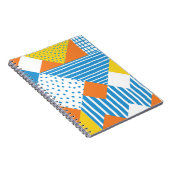 Geometrisches Vintages Abstraktes Hintergrundbild Notizblock (Rechte Seite)