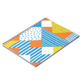 Geometrisches Vintages Abstraktes Hintergrundbild Notizblock (Linke Seite)