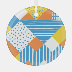 Geometrisches Vintages Abstraktes Hintergrundbild Ornament Aus Glas