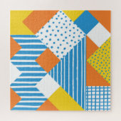 Geometrisches Vintages Abstraktes Hintergrundbild Puzzle (Horizontal)