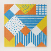 Geometrisches Vintages Abstraktes Hintergrundbild Puzzle (Vertikal)