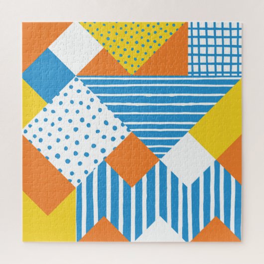 Geometrisches Vintages Abstraktes Hintergrundbild Puzzle (Vertikal)