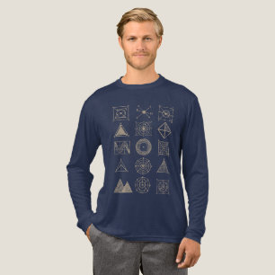 Geometrisches Vintages Drucken - Sacred Geometry M Tri-Blend Shirt