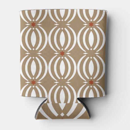 Geometrisches Vintages Liniendesign Dosenkühler (Vorderseite)