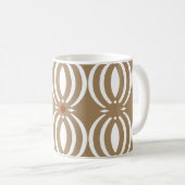 Geometrisches Vintages Liniendesign Kaffeetasse (VorderseiteRechts)