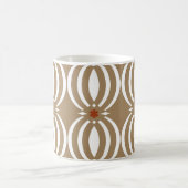 Geometrisches Vintages Liniendesign Kaffeetasse (Mittel)
