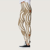 Geometrisches Vintages Liniendesign Leggings (Links)
