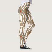 Geometrisches Vintages Liniendesign Leggings (Rechts)