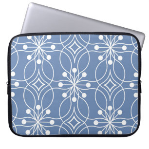 Geometrisches Vintages Muster für Wavy Lines Laptopschutzhülle