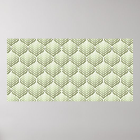 Geometrisches, Vintages, nahtloses Muster. abstrak Poster (Vorne)