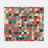 Geometrisches Vintages, Nahtloses Muster. Fleecedecke (Vorderseite (Horizontal))