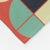 Geometrisches Vintages, Nahtloses Muster. Fleecedecke (Ecke)