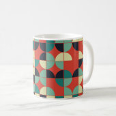 Geometrisches Vintages, Nahtloses Muster. Kaffeetasse (VorderseiteRechts)